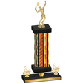 Premium Single Orange Glacier Third Place Tennis Trophy