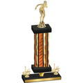 Premium Single Orange Glacier First Place Tennis Trophy
