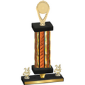 Premium Single Orange Glacier Year Insert Trophy