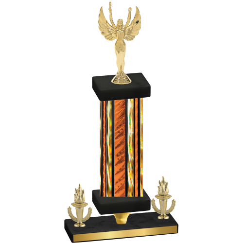 Premium Single Orange Glacier Victory Victory Trophy