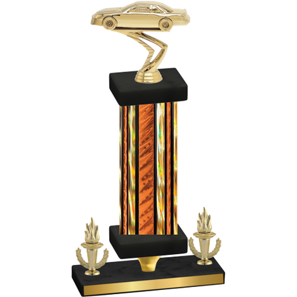 Premium Single Orange Glacier Victory Cars Trophy