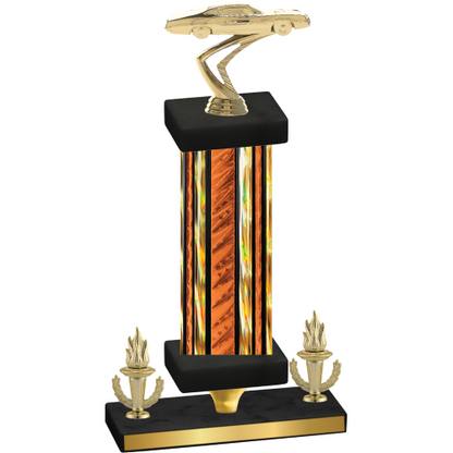 Premium Single Orange Glacier Victory Cars Trophy