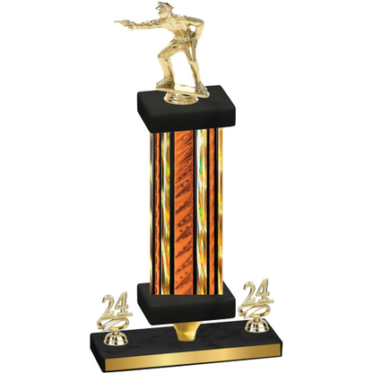 Premium Single Orange Glacier Year Shooter Trophy