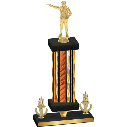 Premium Single Orange Glacier Victory Shooter Trophy