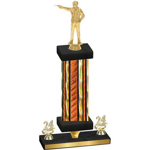 Premium Single Orange Glacier Year Shooter Trophy