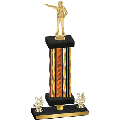 Premium Single Orange Glacier Year Shooter Trophy