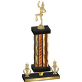 Premium Single Orange Glacier Victory Majorette Trophy