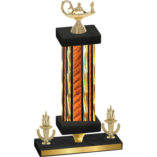 Premium Single Orange Glacier Victory Academics Trophy