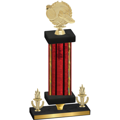 Premium Single Red Glacier Victory Running Trophy