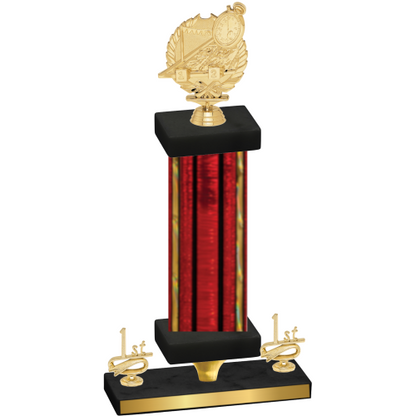 Premium Single Red Glacier First Place Swimming Trophy