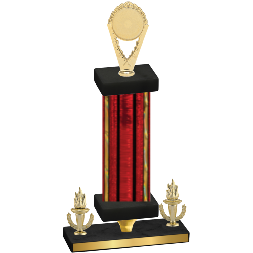 Premium Single Red Glacier Victory Insert Trophy