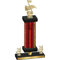 Premium Single Red Glacier Year Music Trophy