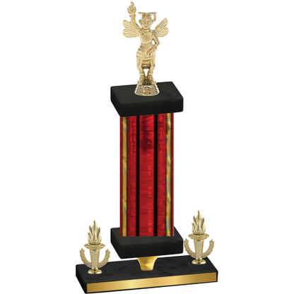 Premium Single Red Glacier Victory Academics Trophy