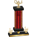 Premium Single Red Glacier Third Place Academics Trophy