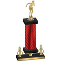 Premium Single Red Carbon Fiber Victory Tennis Trophy