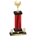 Premium Single Red Carbon Fiber Year Victory Trophy