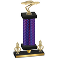 Premium Single Purple Carbon Fiber Victory Cars Trophy