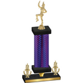Premium Single Purple Carbon Fiber Victory Majorette Trophy