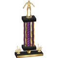 Premium Single Purple Glacier First Place Wrestling Trophy