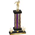 Premium Single Purple Glacier Second Place Swimming Trophy