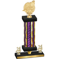 Premium Single Purple Glacier Year Swimming Trophy
