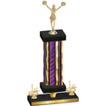 Premium Single Purple Glacier First Place Cheerleading Trophy