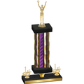 Premium Single Purple Glacier First Place Victory Trophy
