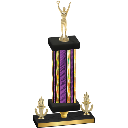 Premium Single Purple Glacier Victory Victory Trophy