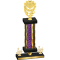 Premium Single Purple Glacier Third Place Pickleball Trophy