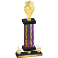 Premium Single Purple Glacier Third Place Pickleball Trophy