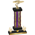 Premium Single Purple Glacier Fourth Place Cars Trophy