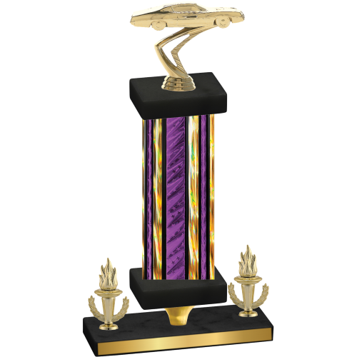 Premium Single Purple Glacier Victory Cars Trophy