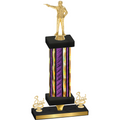 Premium Single Purple Glacier Third Place Shooter Trophy