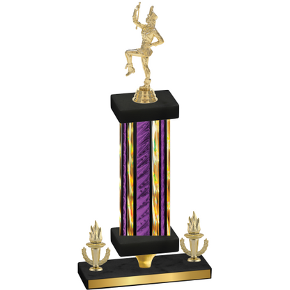 Premium Single Purple Glacier Victory Majorette Trophy