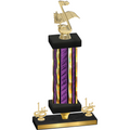 Premium Single Purple Glacier First Place Music Trophy