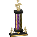 Premium Single Purple Glacier Victory Music Trophy
