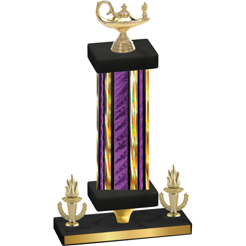 Premium Single Purple Glacier Victory Academics Trophy