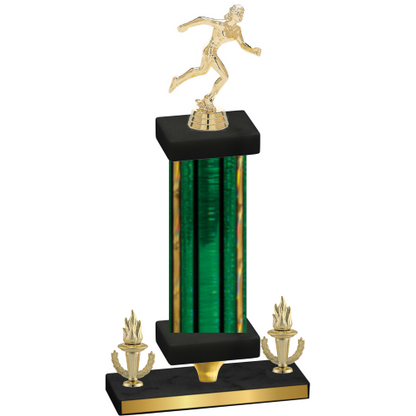Premium Single Green Glacier Victory Running Trophy