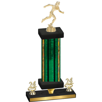 Premium Single Green Glacier Year Running Trophy