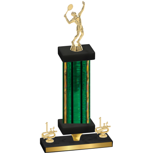 Premium Single Green Glacier First Place Tennis Trophy