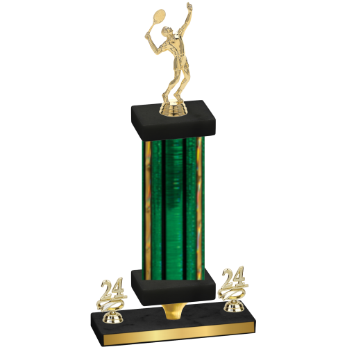 Premium Single Green Glacier Year Tennis Trophy