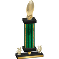Premium Single Green Glacier Year Football Trophy