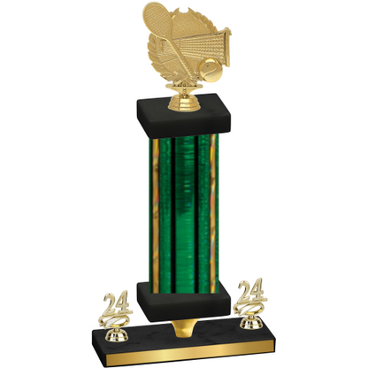 Premium Single Green Glacier Year Tennis Trophy
