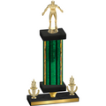 Premium Single Green Glacier Victory Wrestling Trophy