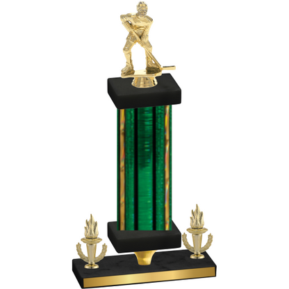 Premium Single Green Glacier Victory Hockey Trophy