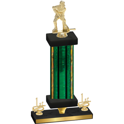 Premium Single Green Glacier First Place Hockey Trophy