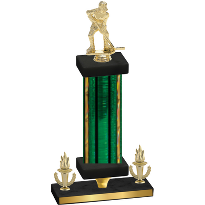 Premium Single Green Glacier Victory Hockey Trophy