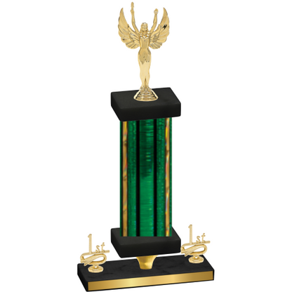 Premium Single Green Glacier First Place Victory Trophy