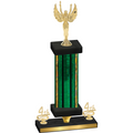 Premium Single Green Glacier Fourth Place Victory Trophy