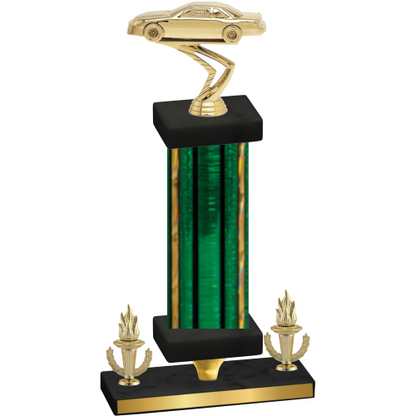 Premium Single Green Glacier Victory Cars Trophy